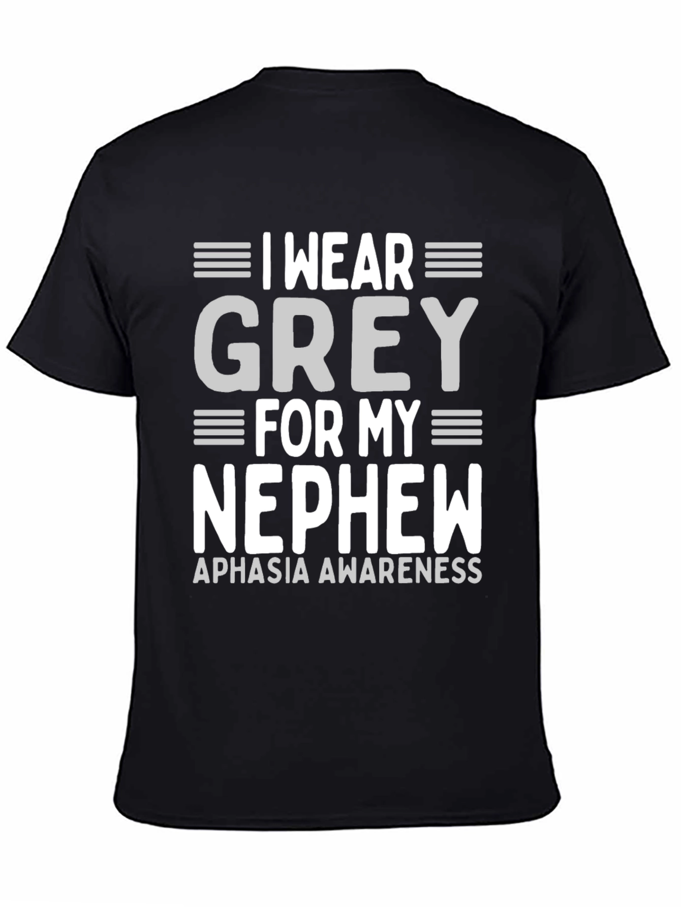 Grey Aphasia Awareness T-Shirt