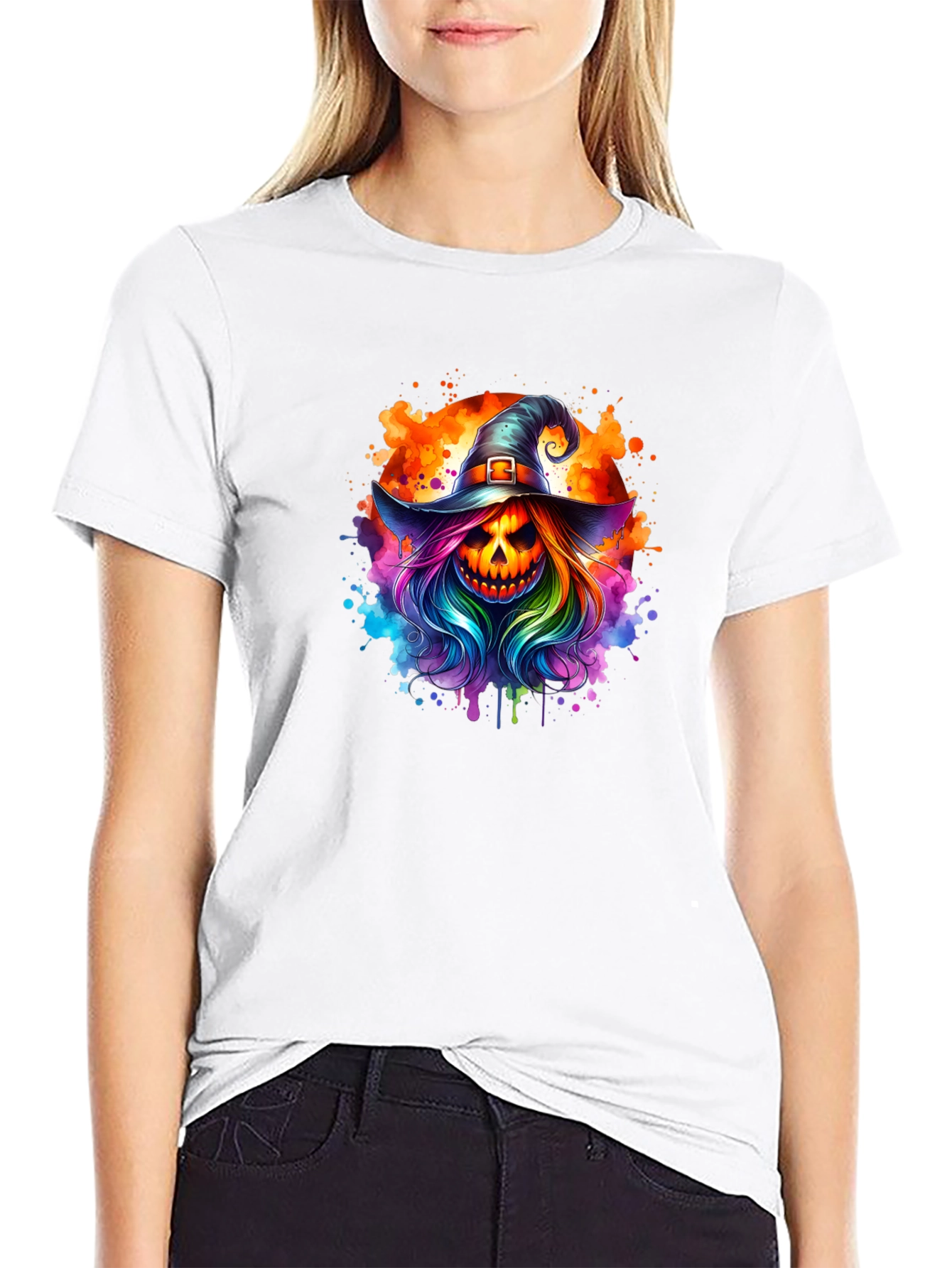 Halloween Witch Pumpkin T-Shirt
