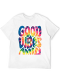 Good Vibes Only Tie Dye Graphic Tee
