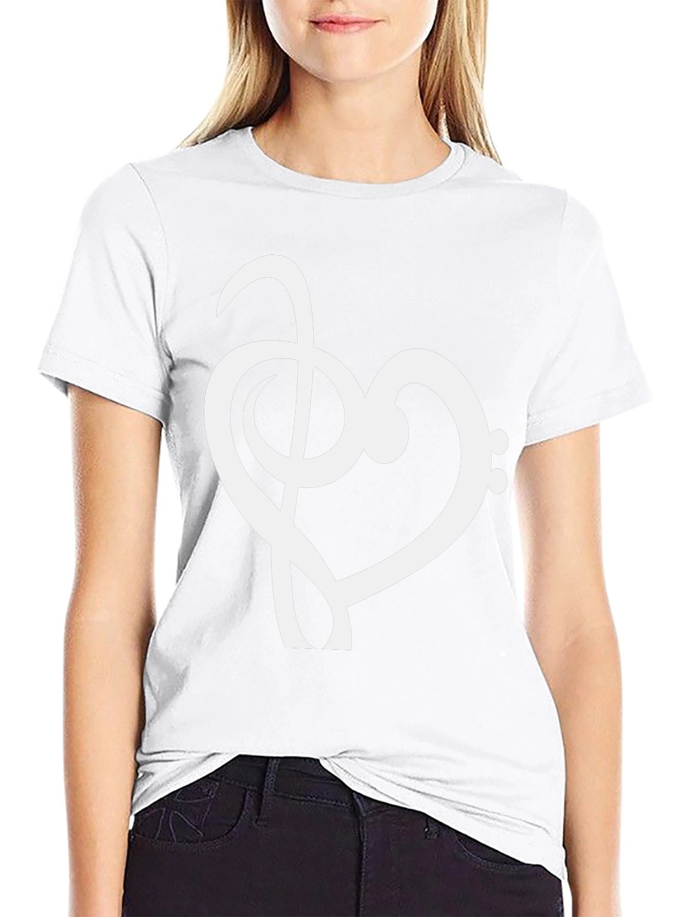 Musical Heart T-Shirt - Black