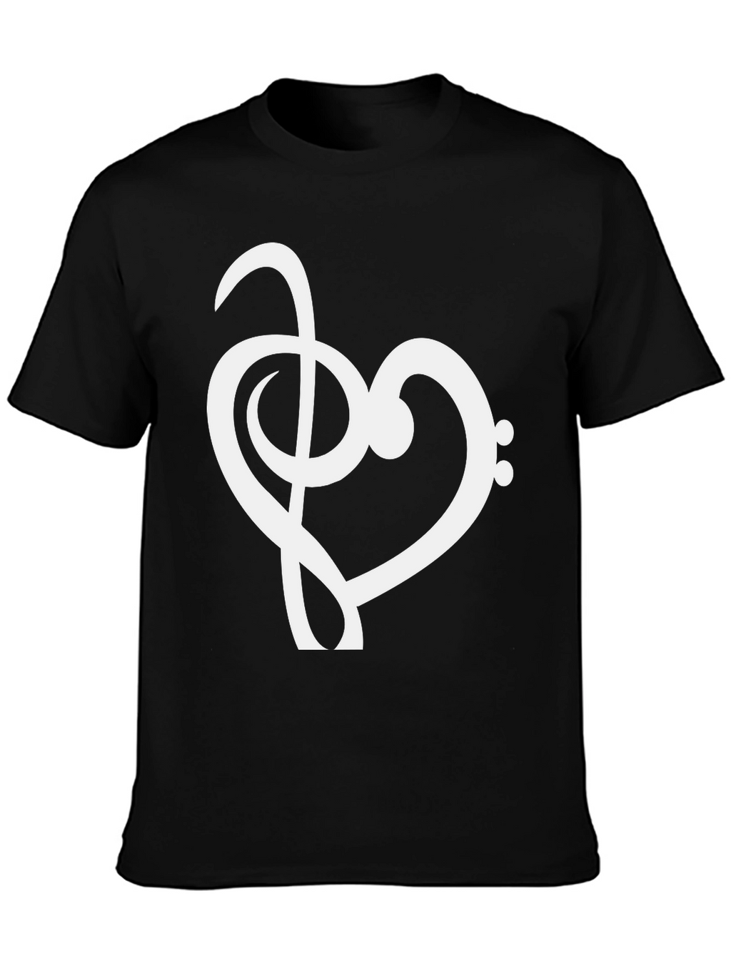 Musical Heart T-Shirt - Black