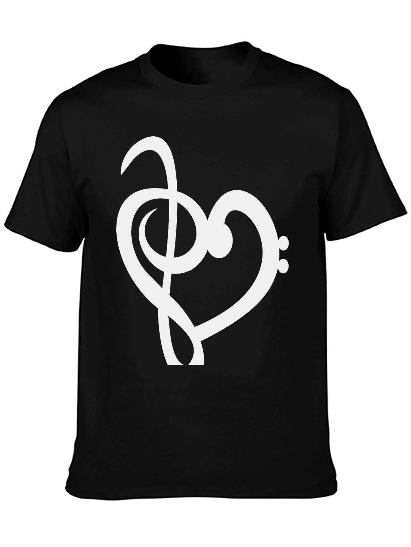 Musical Heart T-Shirt - Black