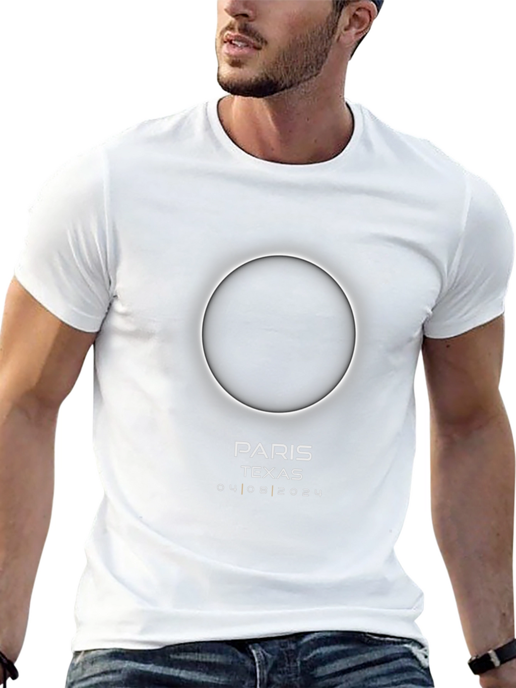 Paris Texas Eclipse T-Shirt - April 8 2024