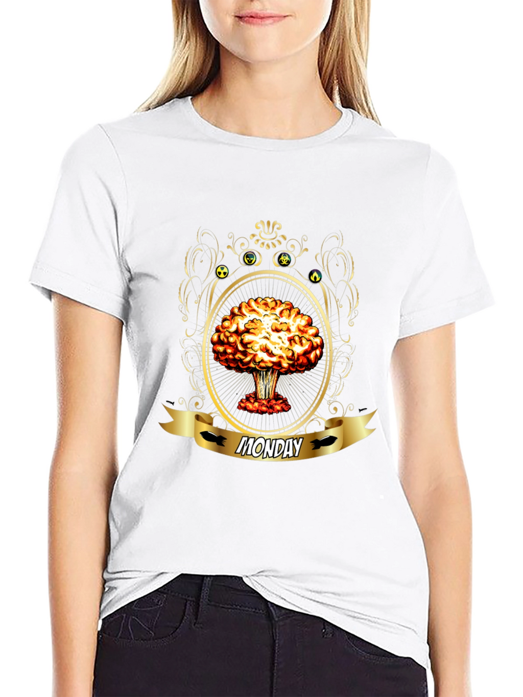 Monday Nuclear Explosion T-Shirt - Black