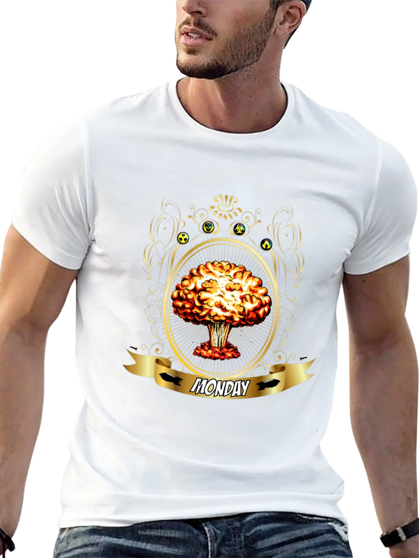 Monday Nuclear Explosion T-Shirt - Black