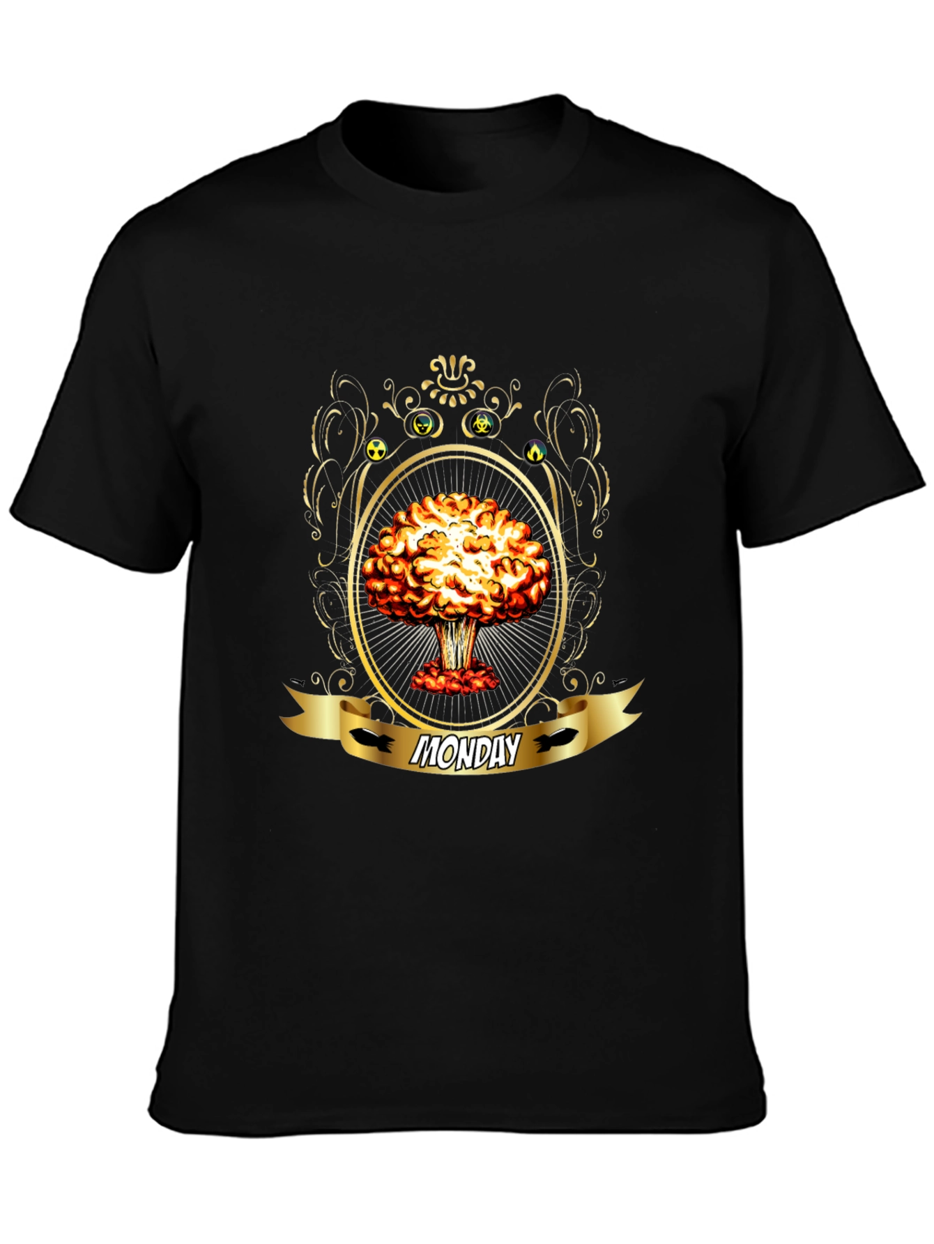 Monday Nuclear Explosion T-Shirt - Black