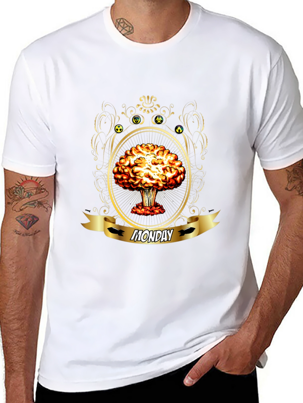 Monday Nuclear Explosion T-Shirt - Black