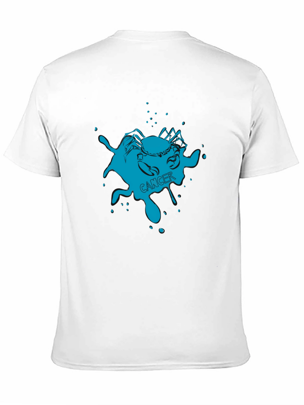 Cancer Zodiac T-Shirt - Black Graphic Tee