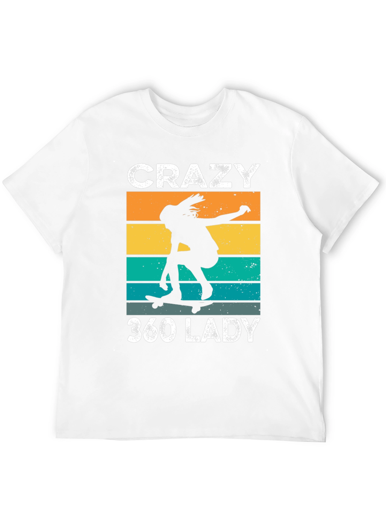 Crazy 360 Lady Retro Skater T-Shirt