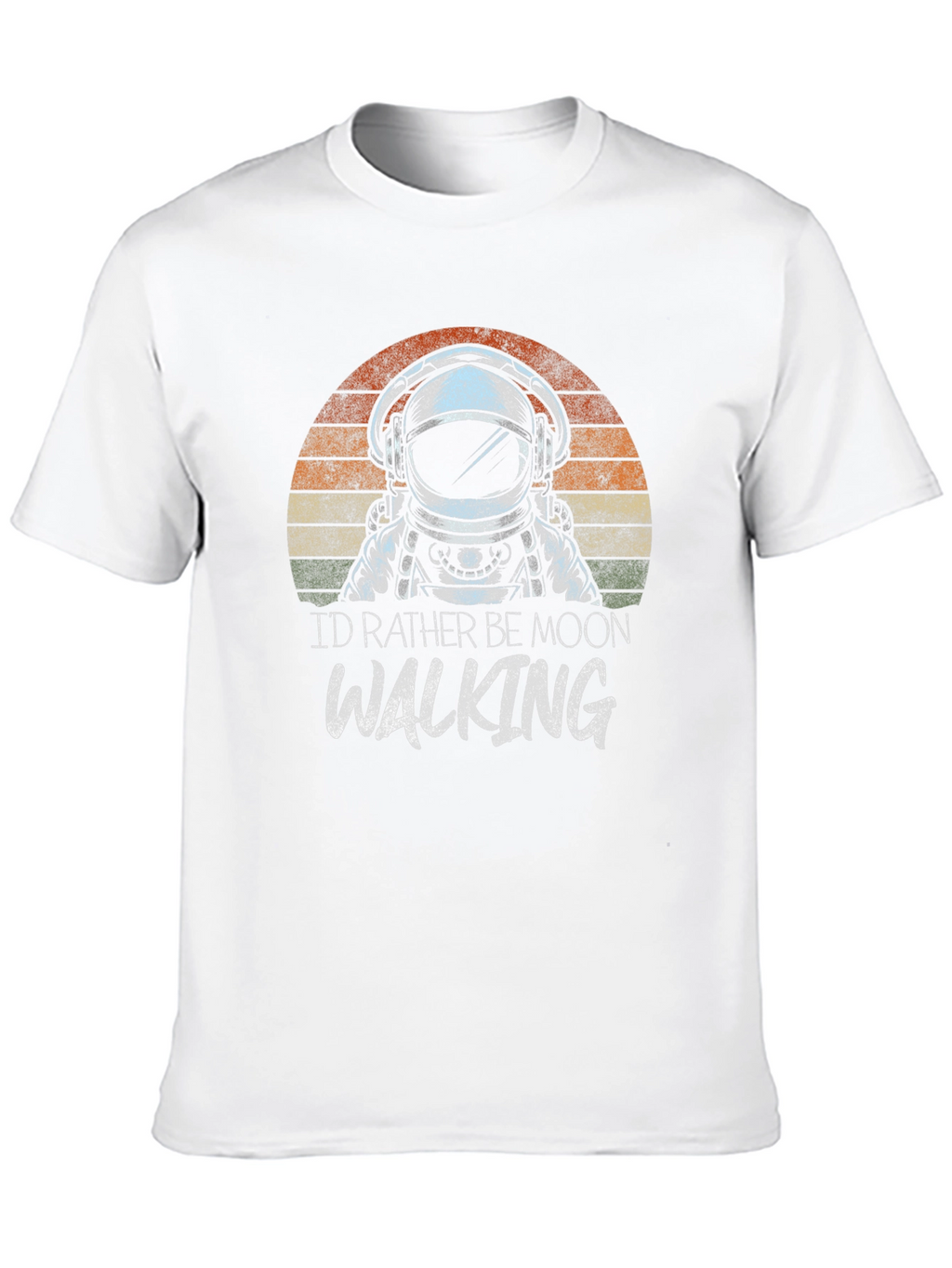 Astronaut Moonwalking Graphic Tee - Retro Style