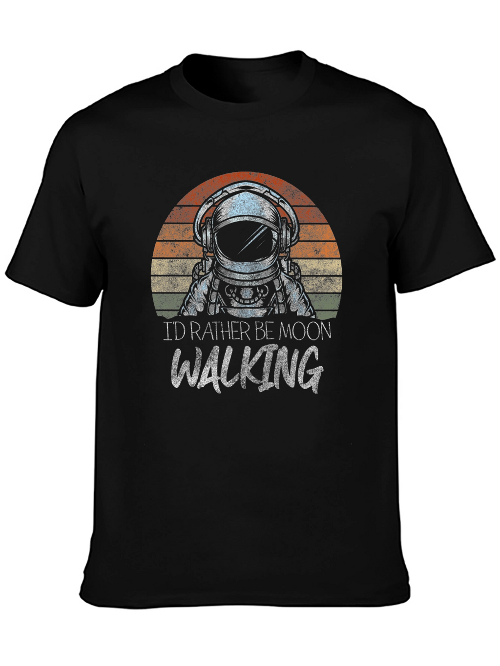Astronaut Moonwalking Graphic Tee - Retro Style