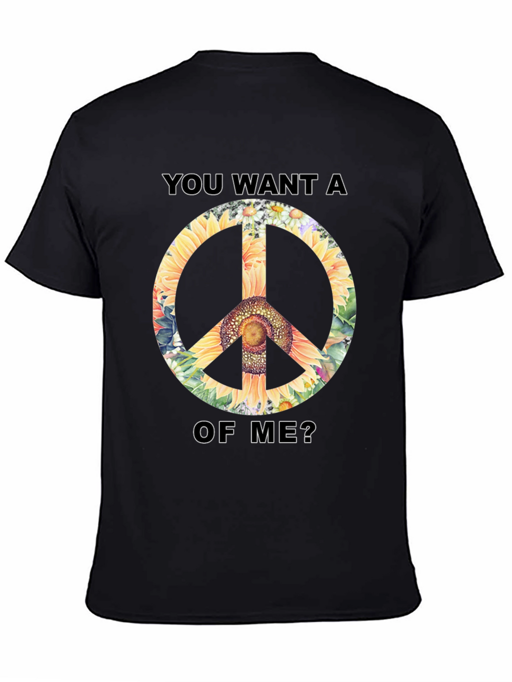 Sunflower Peace Sign Graphic Tee