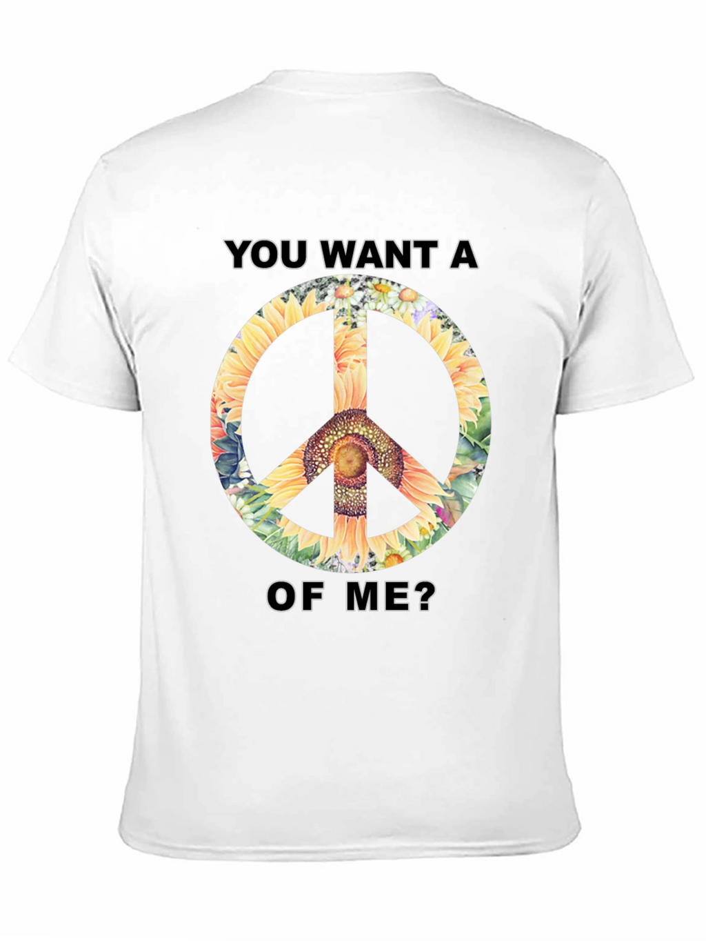 Sunflower Peace Sign Graphic Tee
