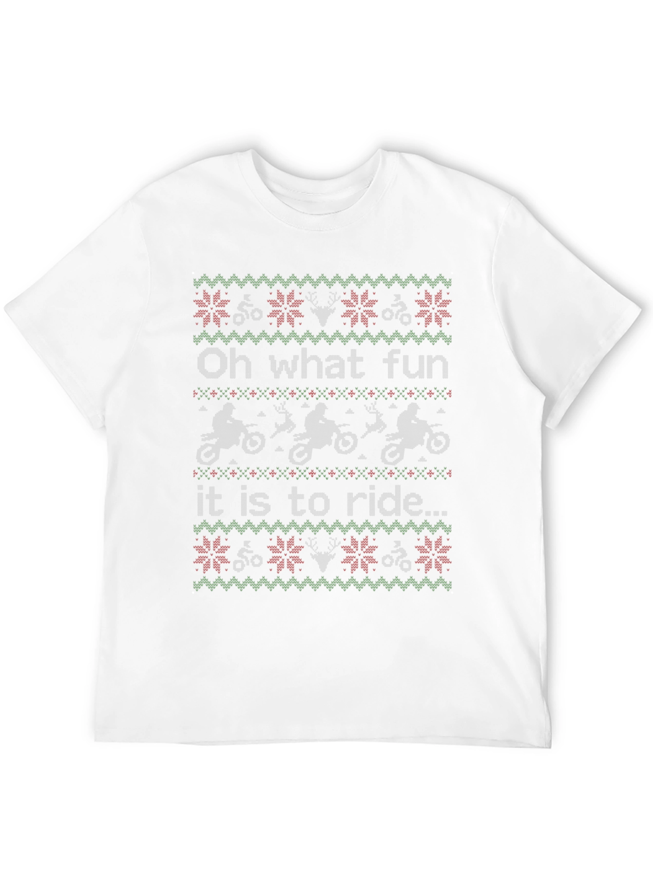 Oh What Fun to Ride Ugly Christmas T-Shirt