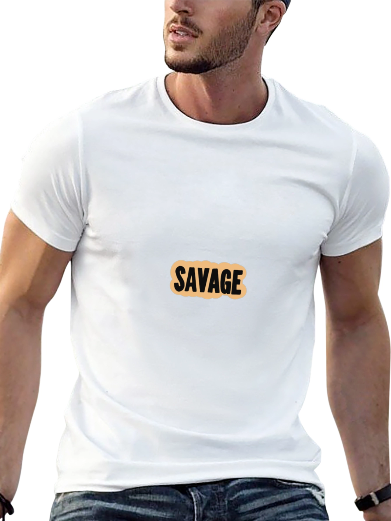 Savage Graphic T-Shirt - Black Cotton Tee