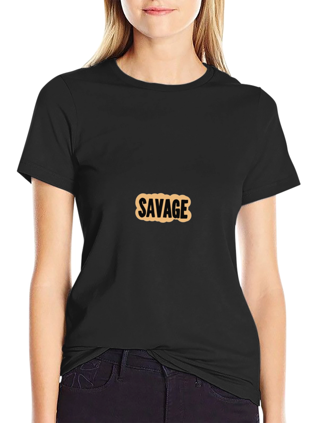Savage Graphic T-Shirt - Black Cotton Tee