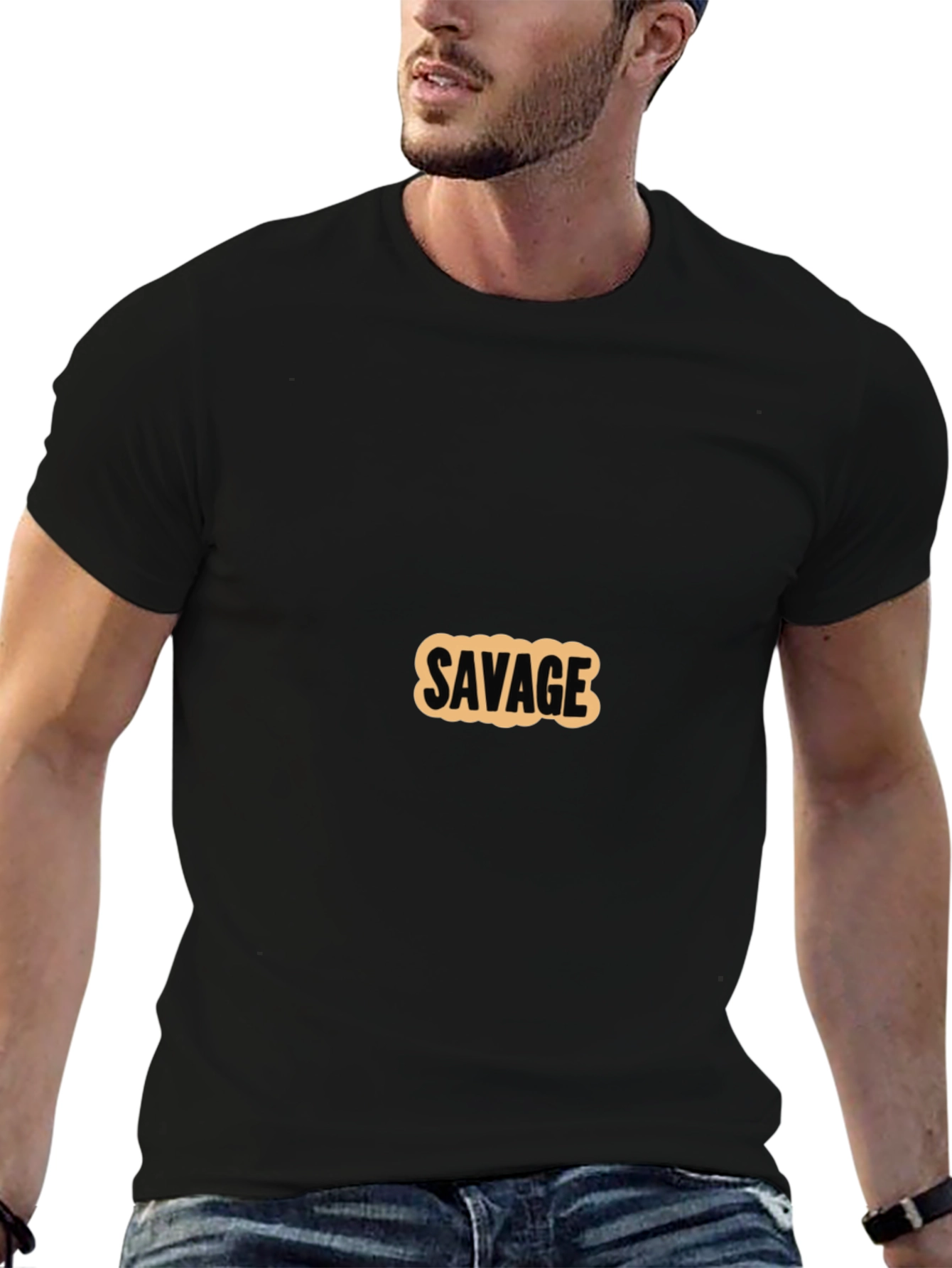Savage Graphic T-Shirt - Black Cotton Tee