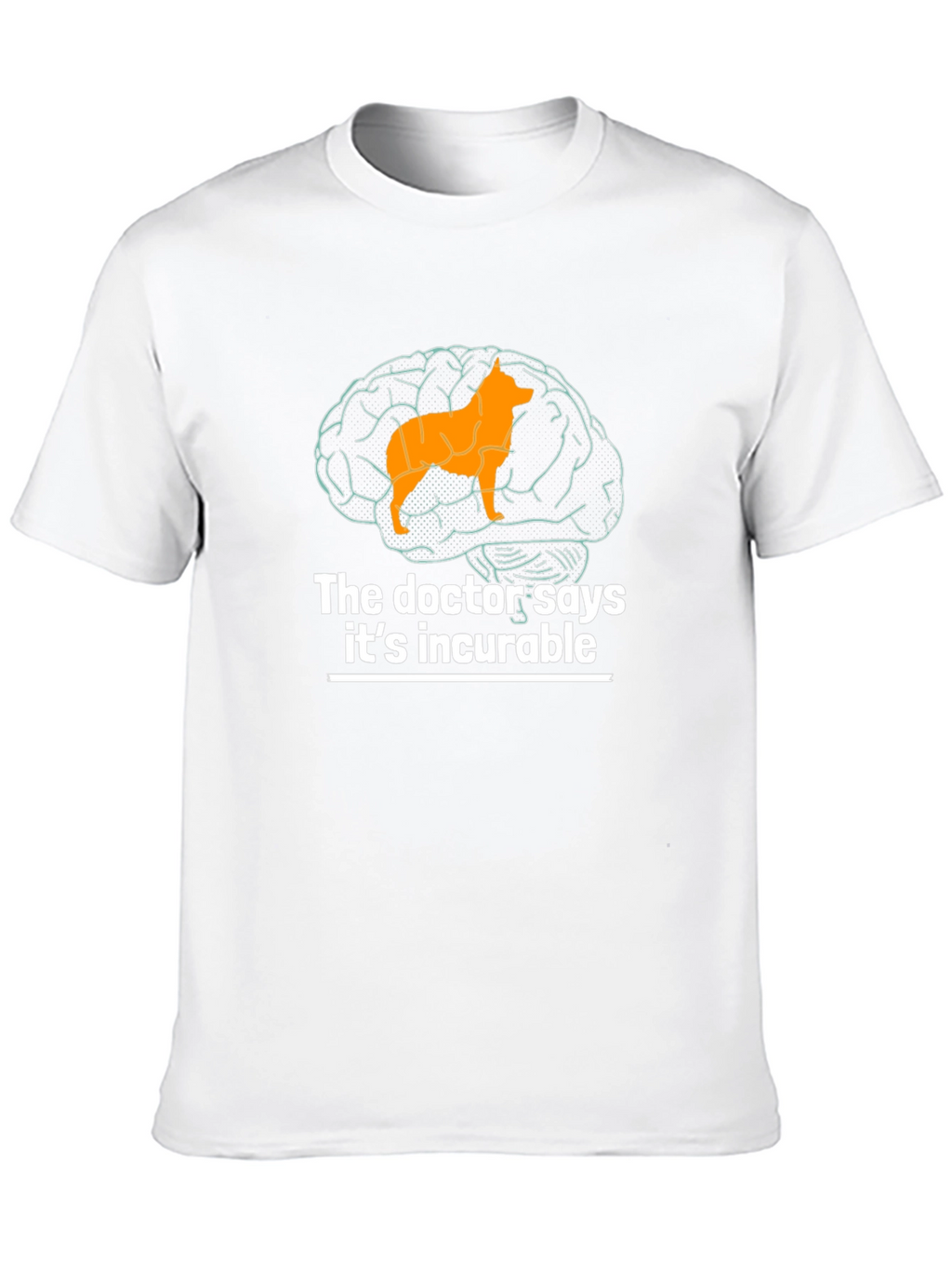 Dog Brain Funny Graphic T-Shirt