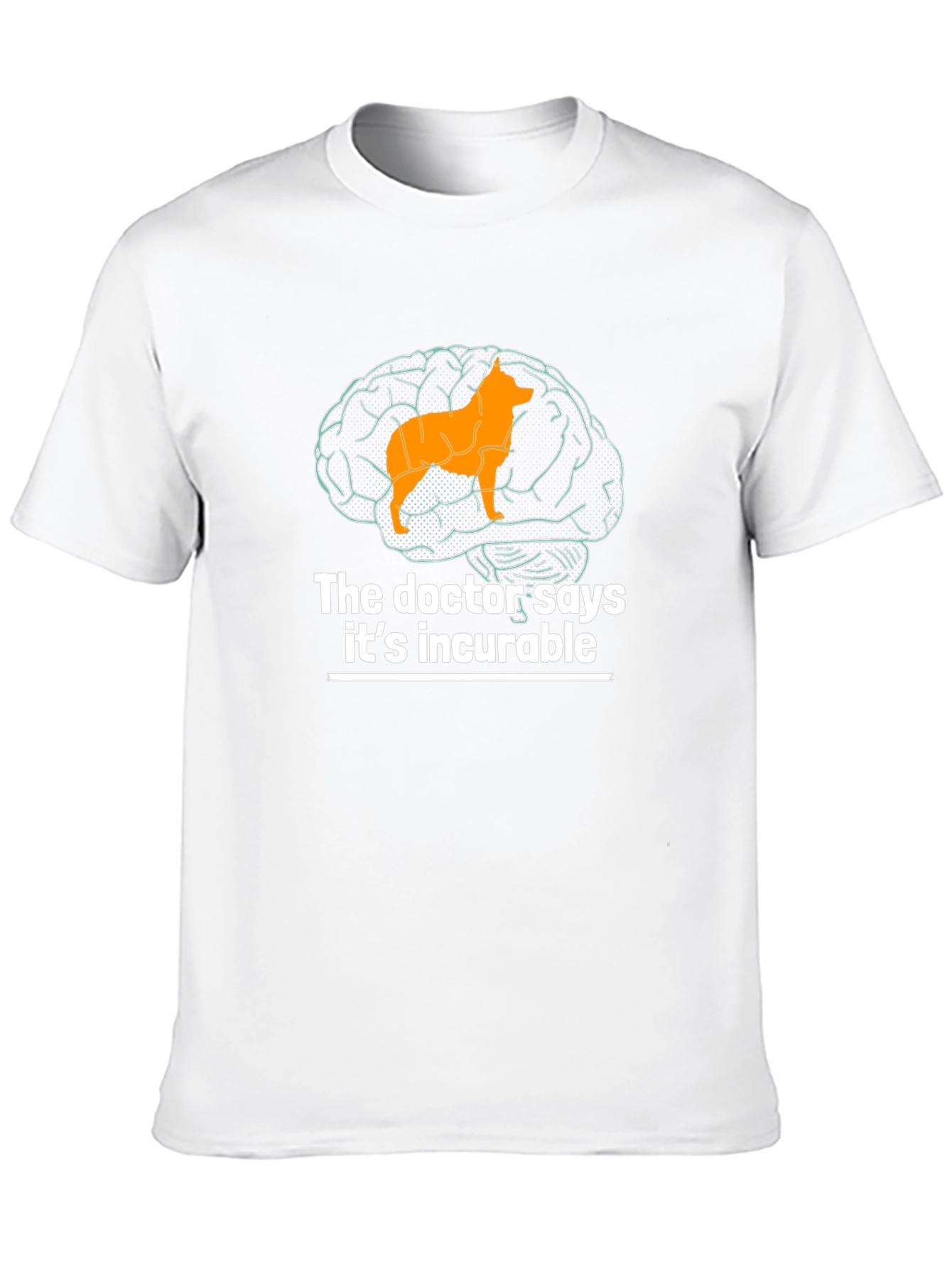 Dog Brain Funny Graphic T-Shirt