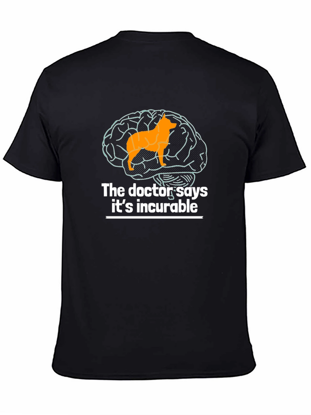 Dog Brain Funny Graphic T-Shirt