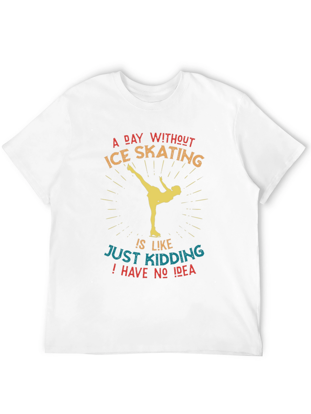 Ice Skating Graphic Tee - Funny Skater Shirt