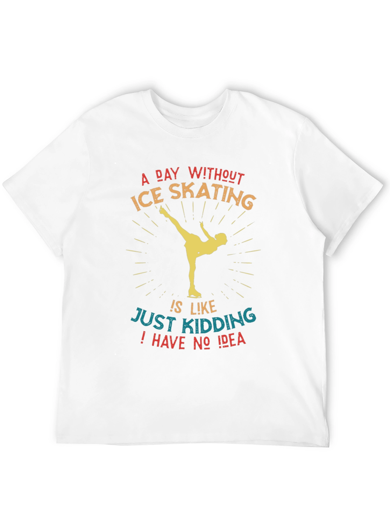 Ice Skating Graphic Tee - Funny Skater Shirt