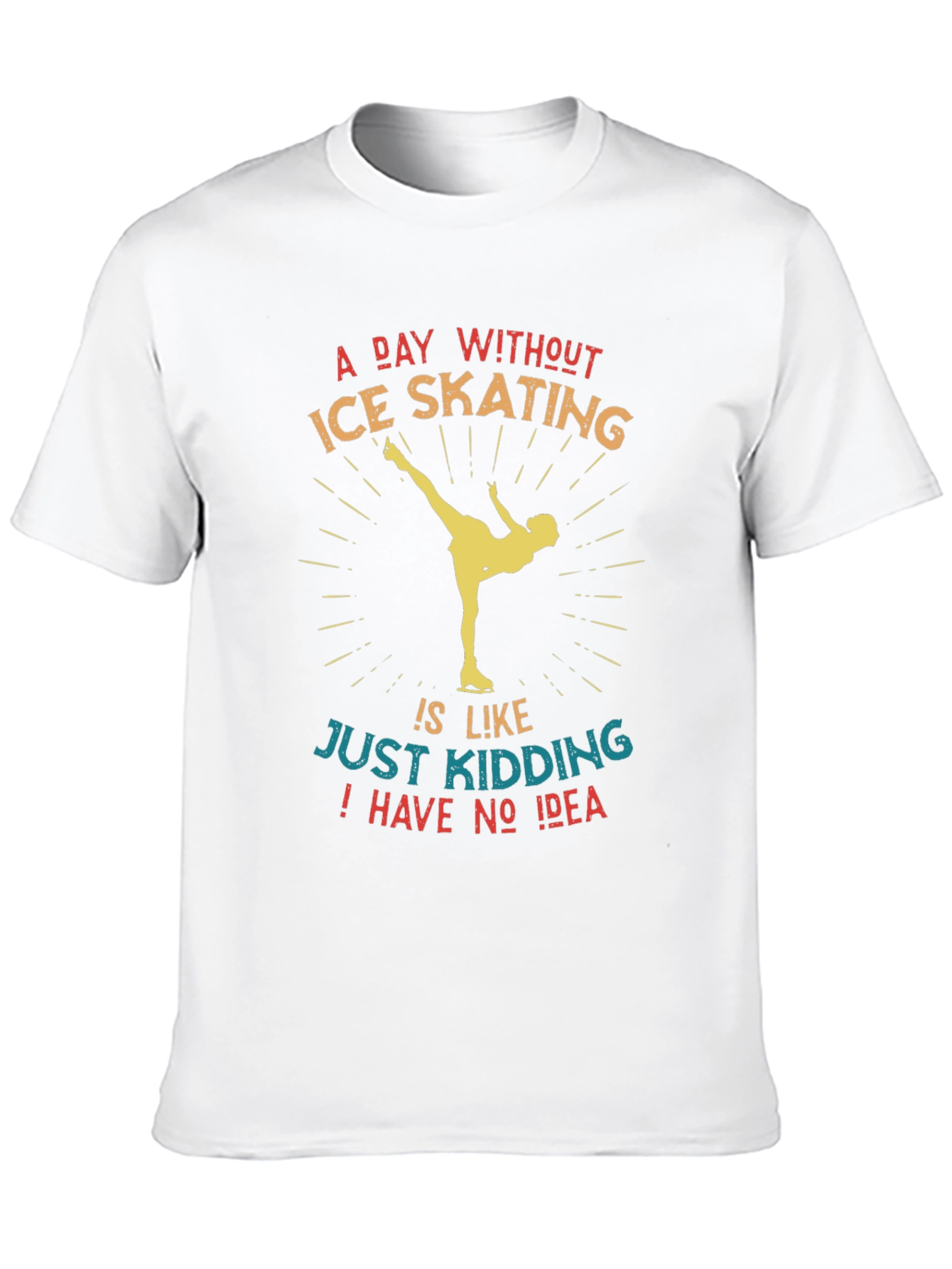 Ice Skating Graphic Tee - Funny Skater Shirt