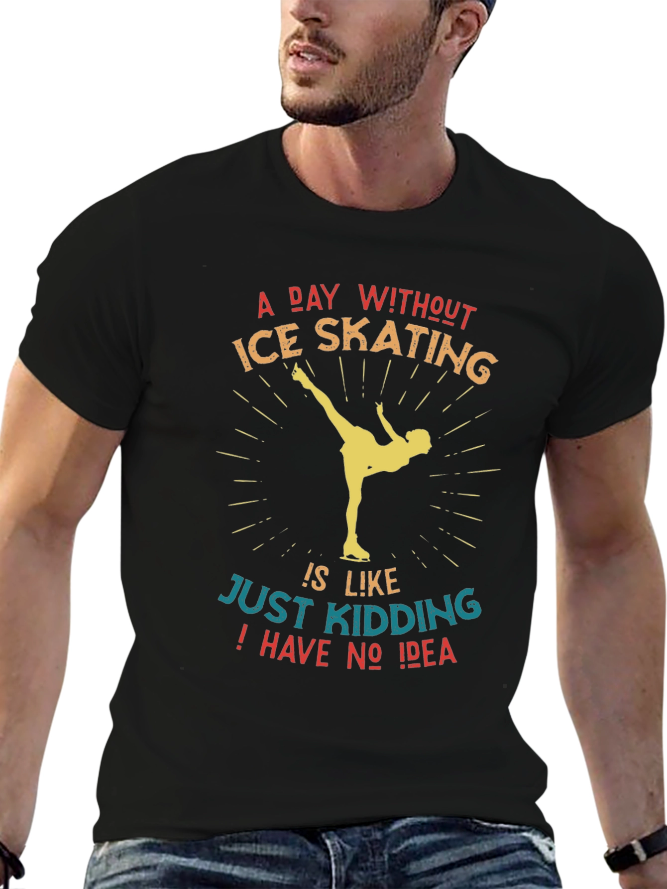 Ice Skating Graphic Tee - Funny Skater Shirt