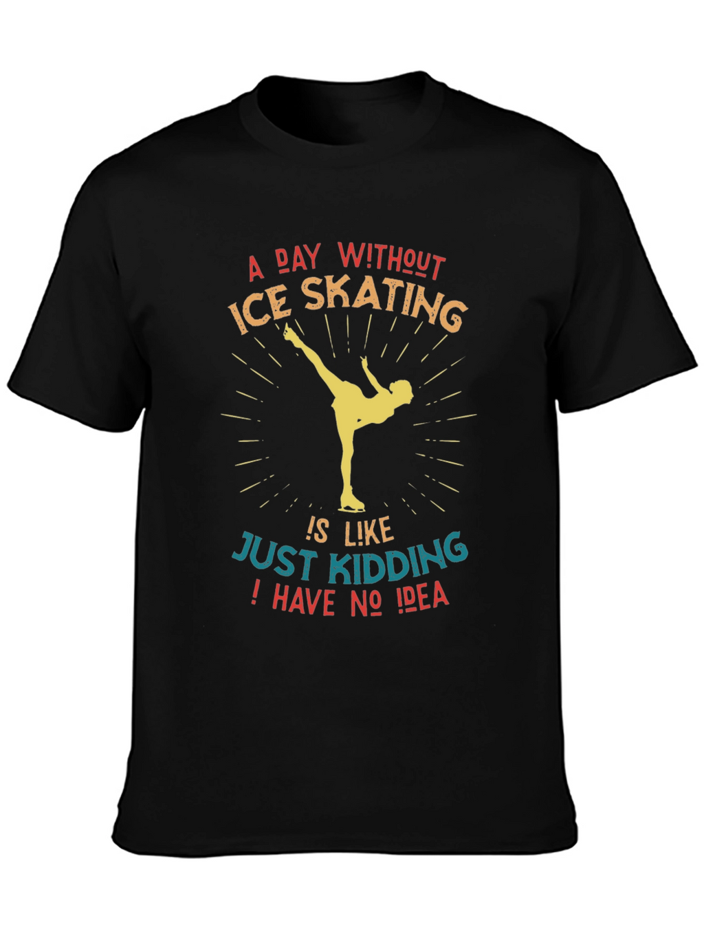 Ice Skating Graphic Tee - Funny Skater Shirt