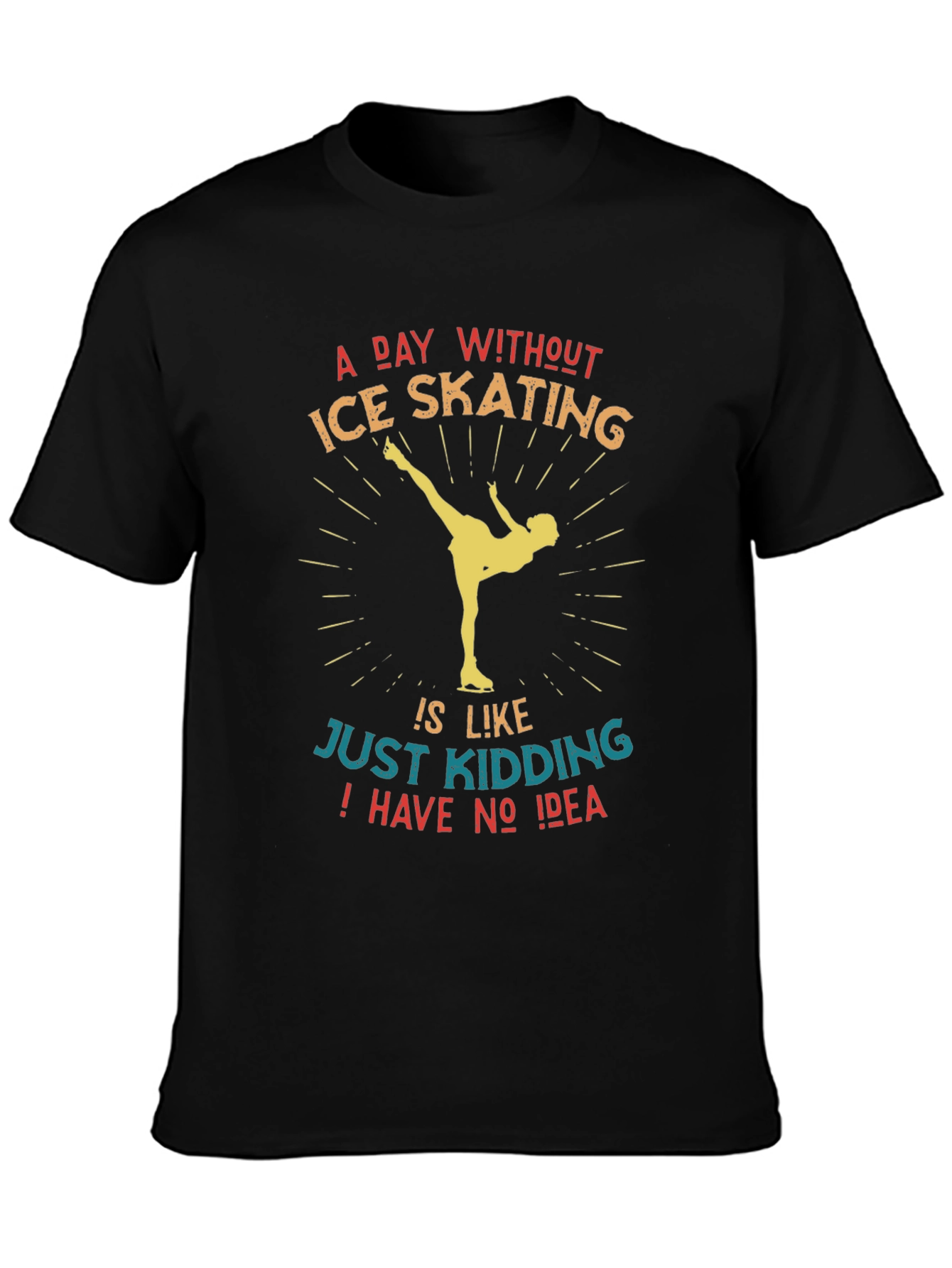 Ice Skating Graphic Tee - Funny Skater Shirt