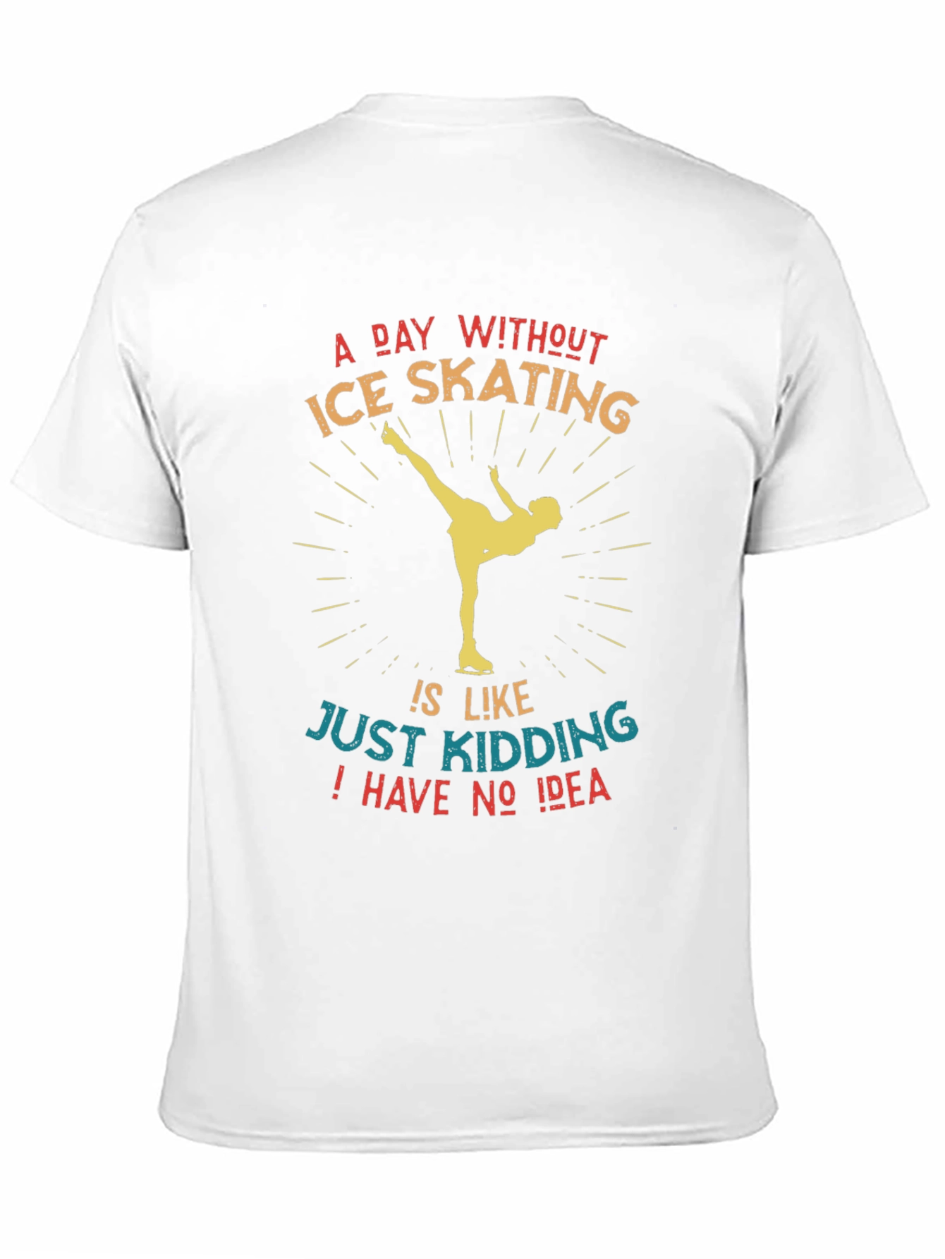 Ice Skating Graphic Tee - Funny Skater Shirt