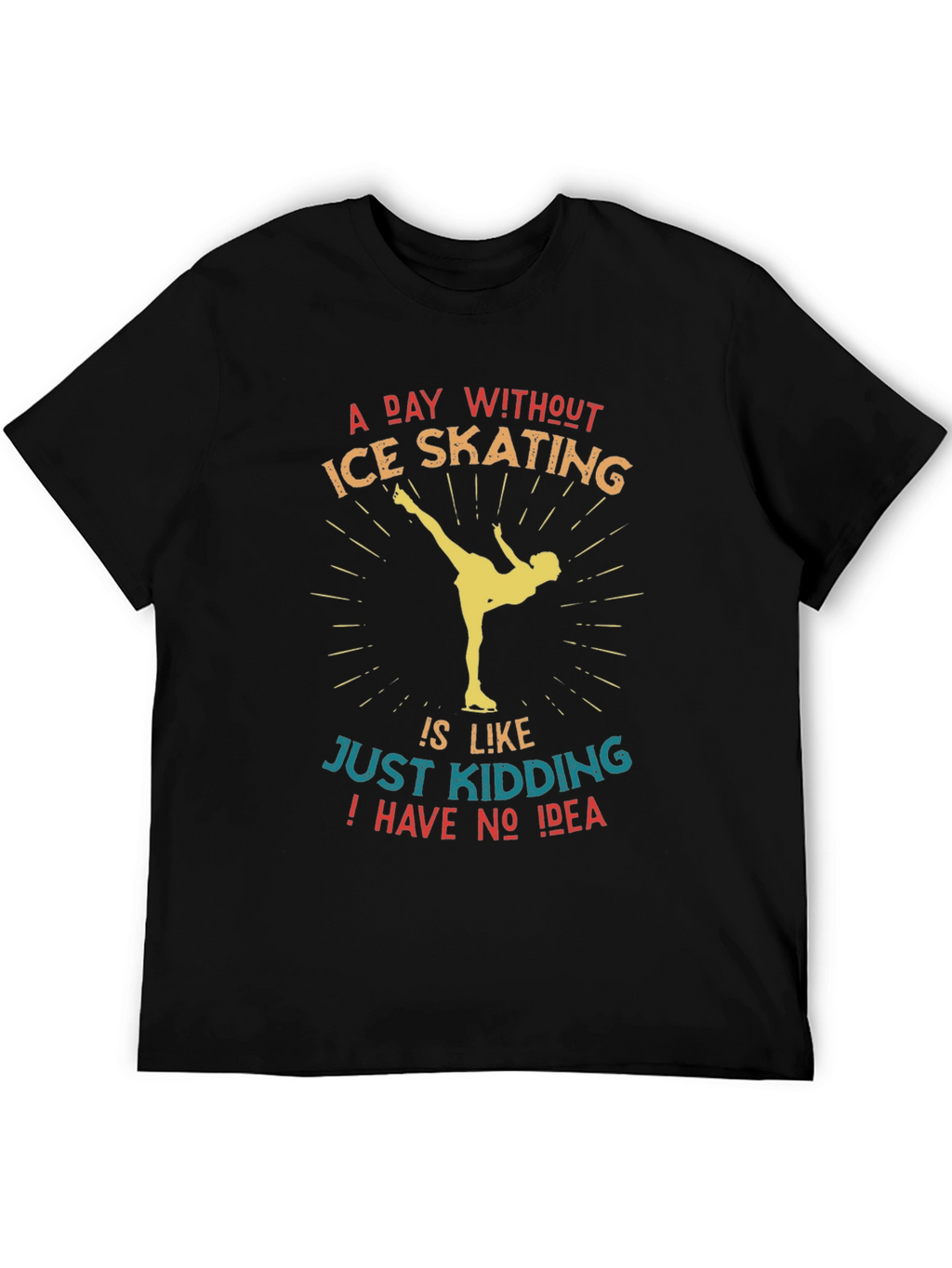 Ice Skating Graphic Tee - Funny Skater Shirt