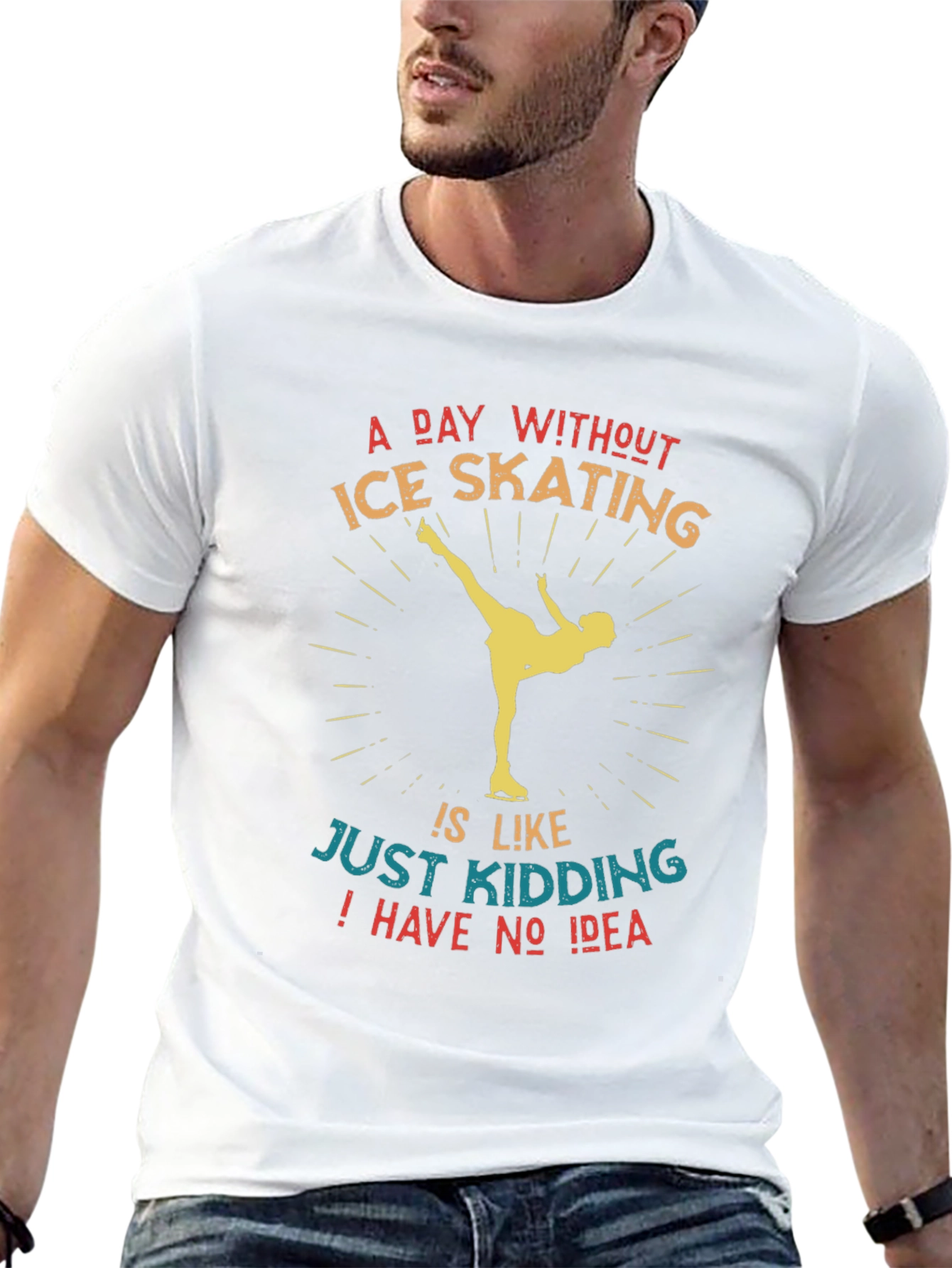 Ice Skating Graphic Tee - Funny Skater Shirt
