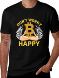 Bitcoin Meditating T-Shirt - Dont Worry Be Happy