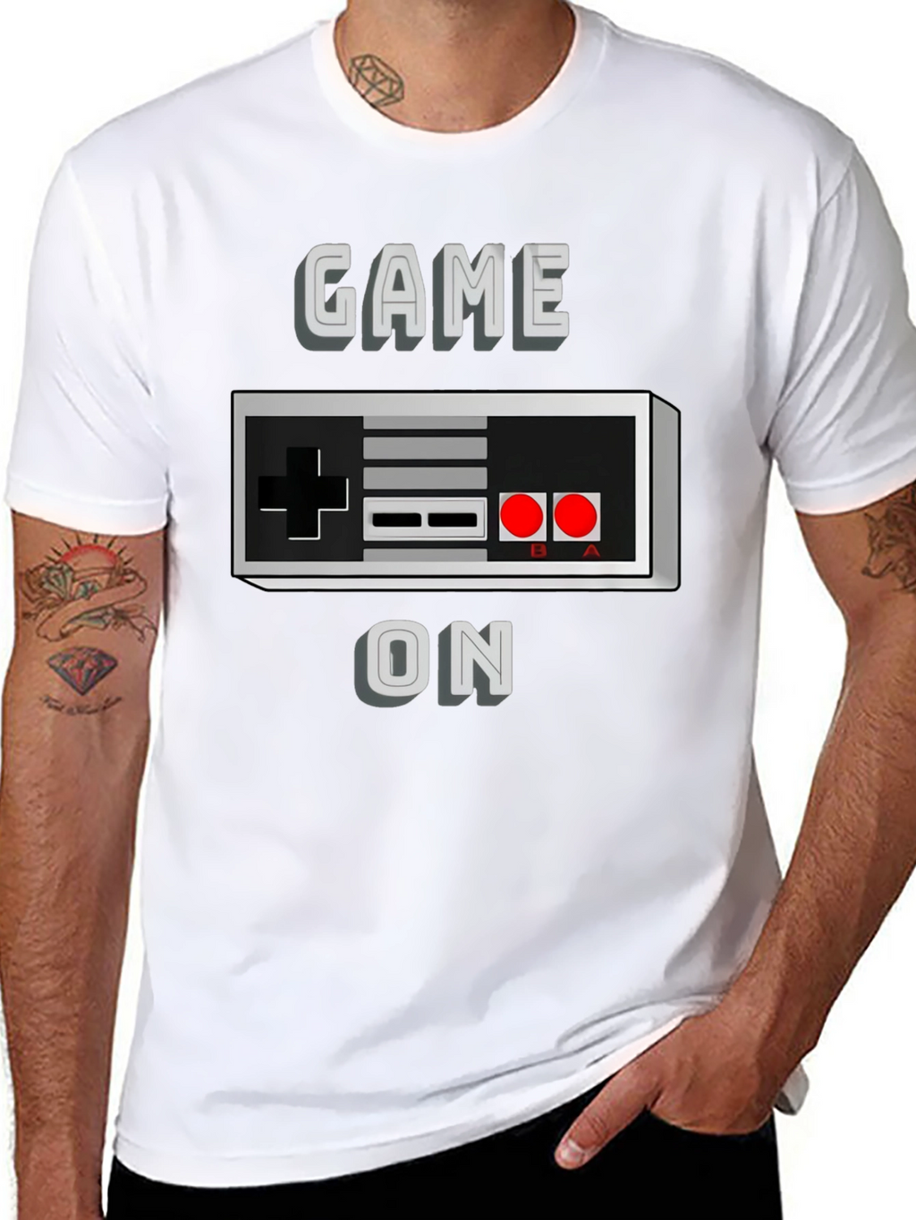 Game On Retro Controller Graphic T-Shirt