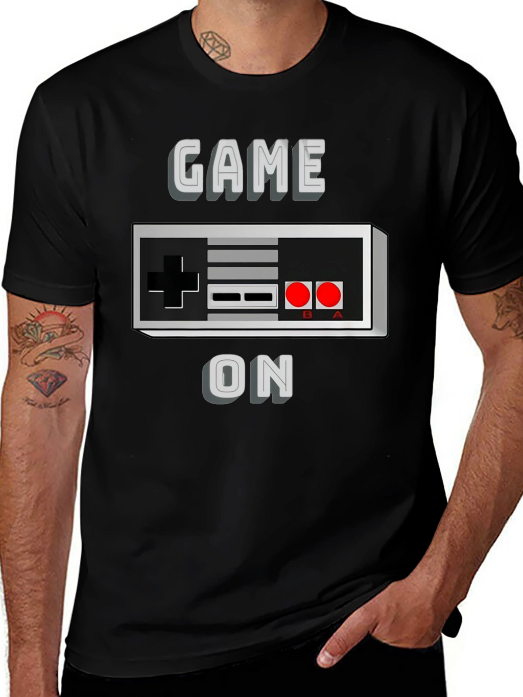 Game On Retro Controller Graphic T-Shirt