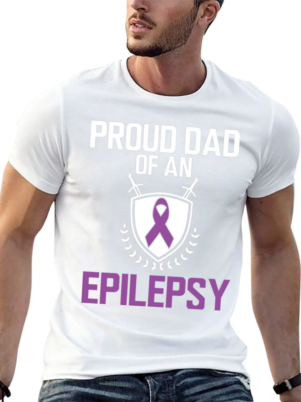Proud Dad of an Epilepsy Awareness T-Shirt