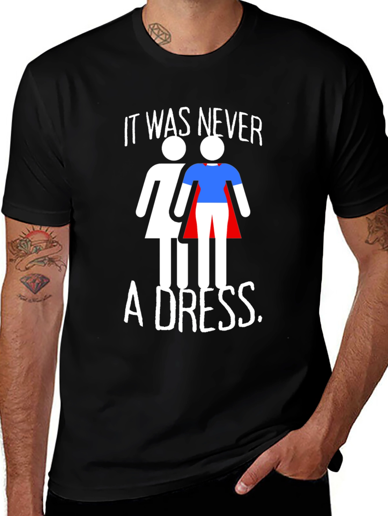 Empowering It Was Never a Dress Graphic Tee
