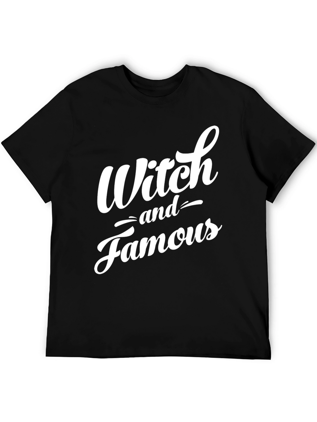 Witch and Famous Black Graphic T-Shirt