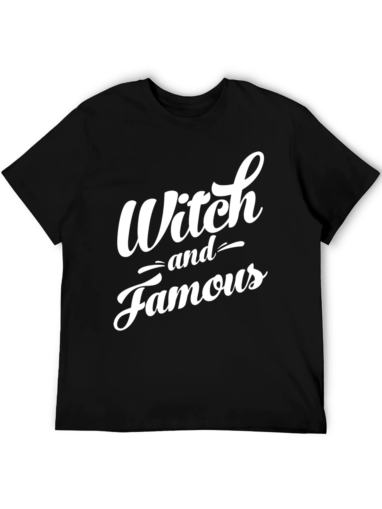 Witch and Famous Black Graphic T-Shirt