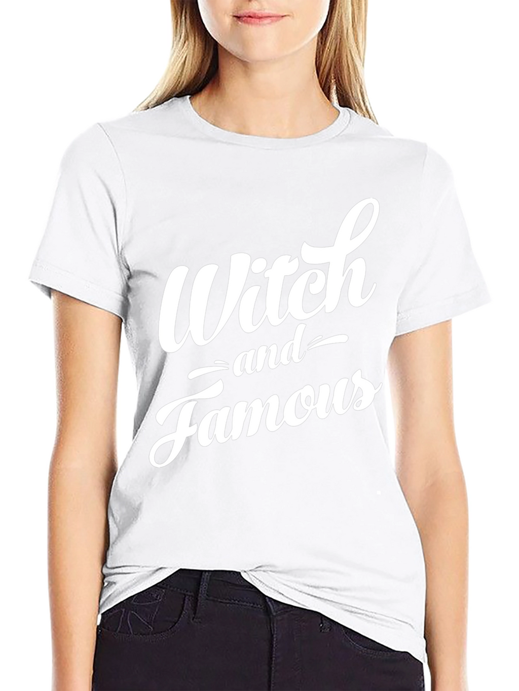 Witch and Famous Black Graphic T-Shirt