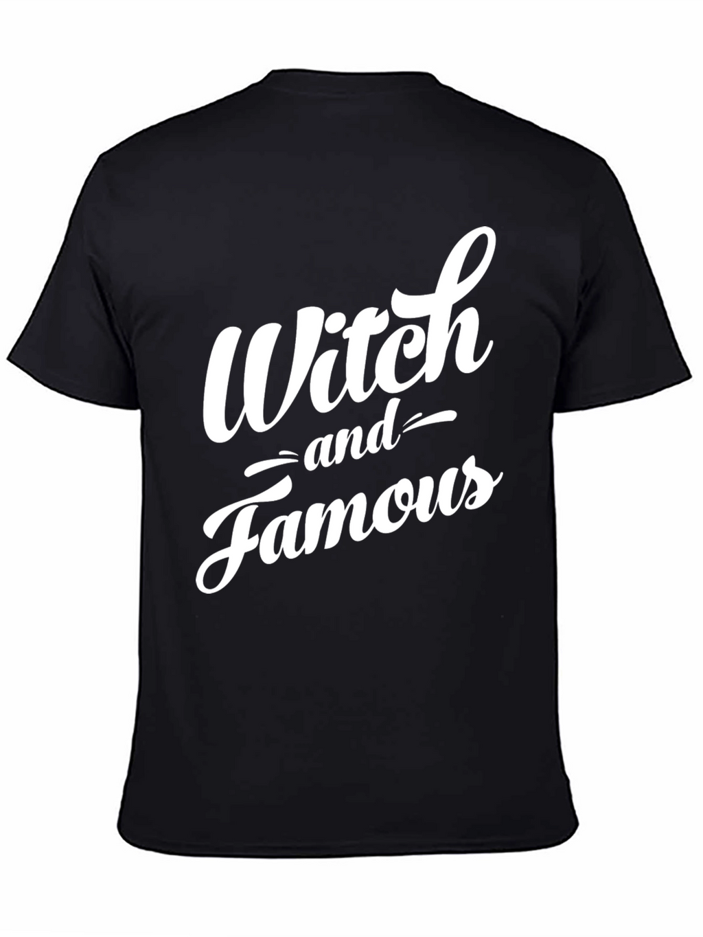 Witch and Famous Black Graphic T-Shirt