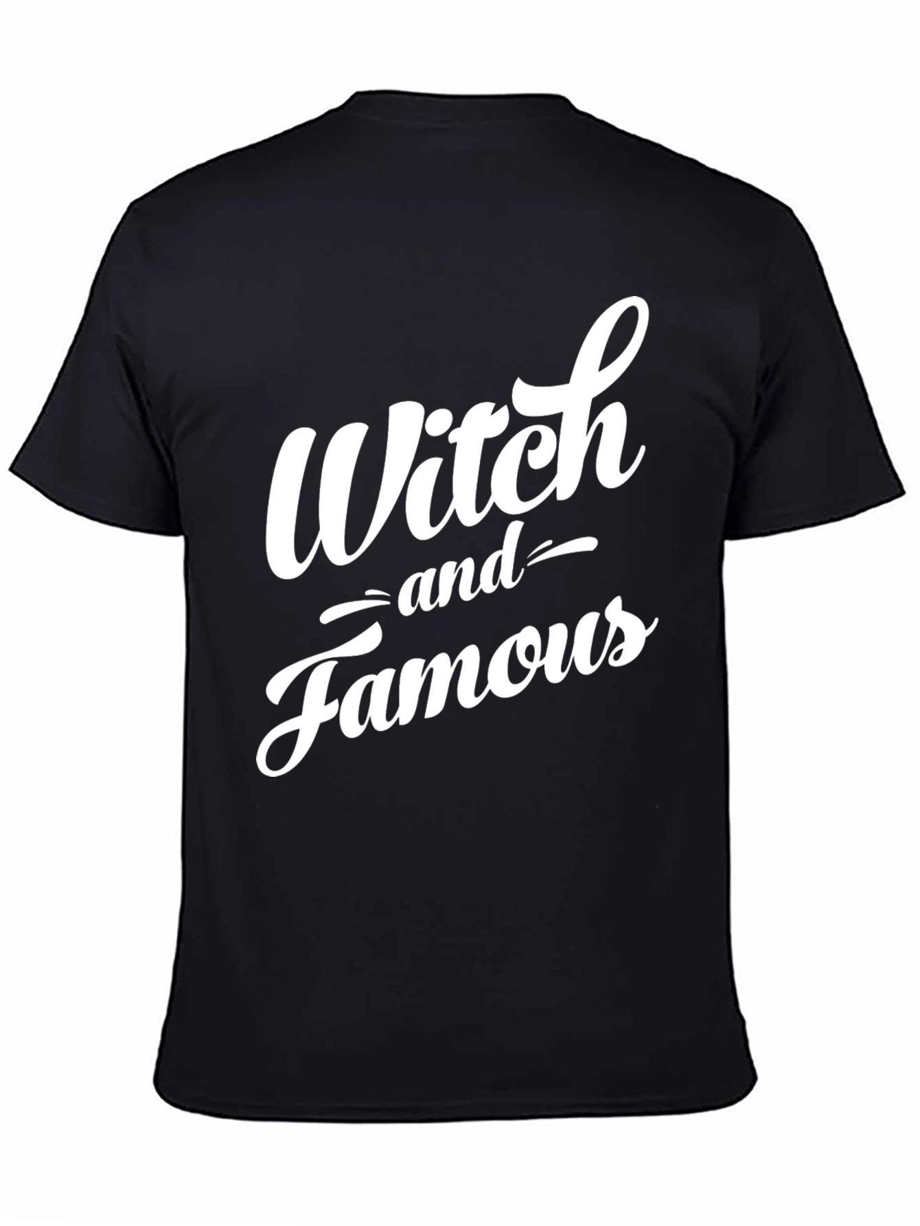 Witch and Famous Black Graphic T-Shirt