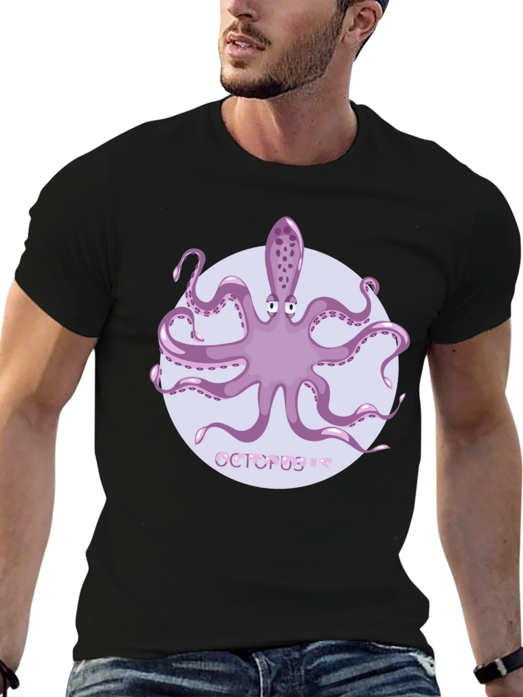 Octopus Graphic Tee - Unique Sea Life Design