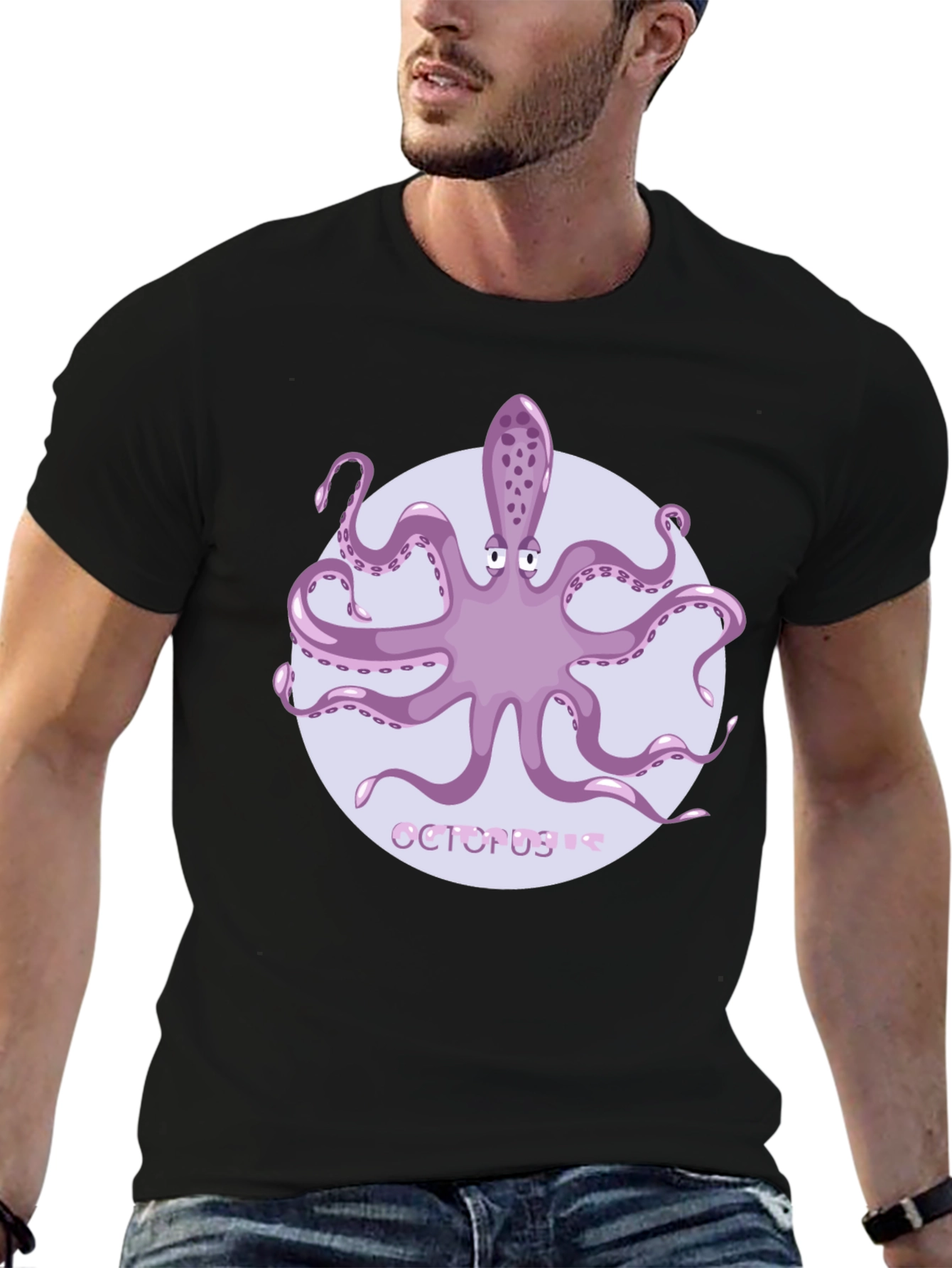 Octopus Graphic Tee - Unique Sea Life Design