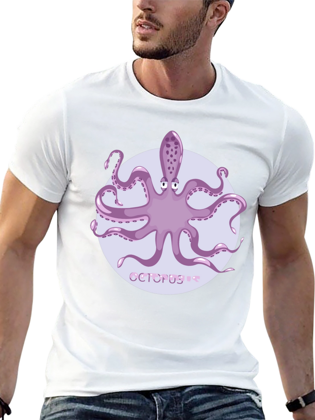Octopus Graphic Tee - Unique Sea Life Design