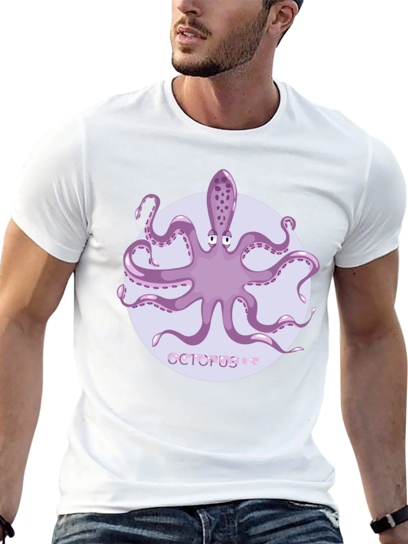 Octopus Graphic Tee - Unique Sea Life Design
