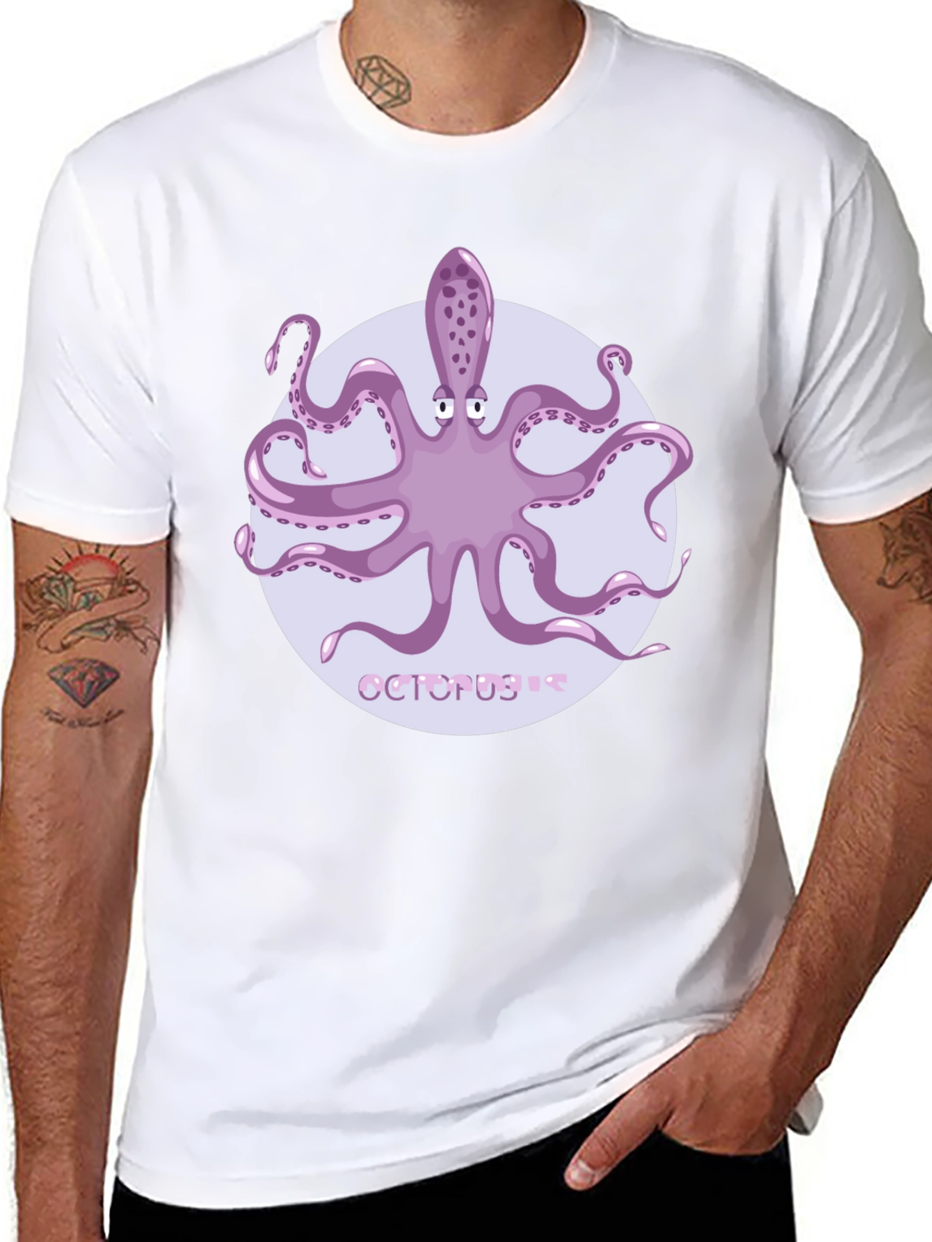 Octopus Graphic Tee - Unique Sea Life Design