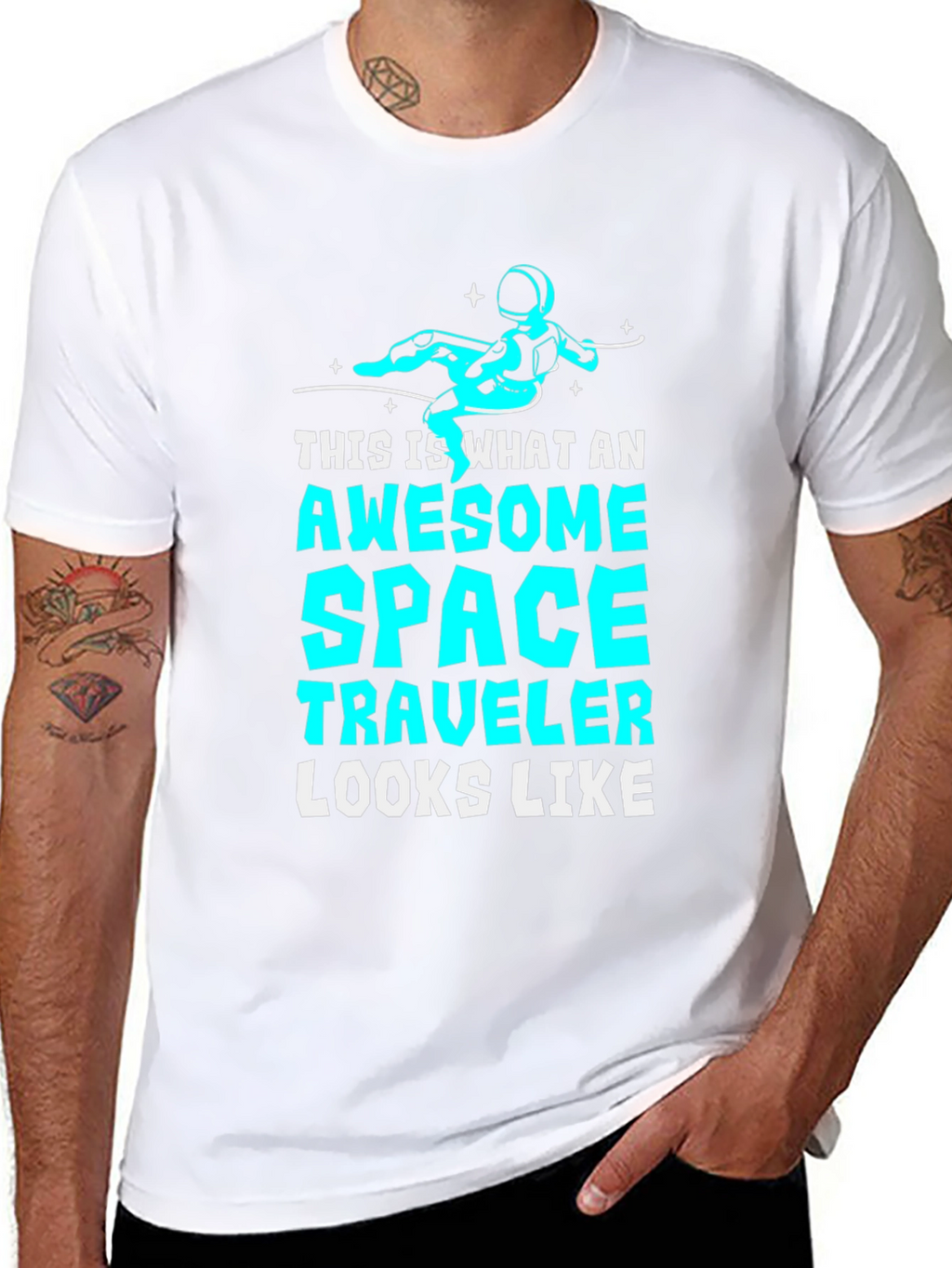Awesome Space Traveler Graphic T-Shirt