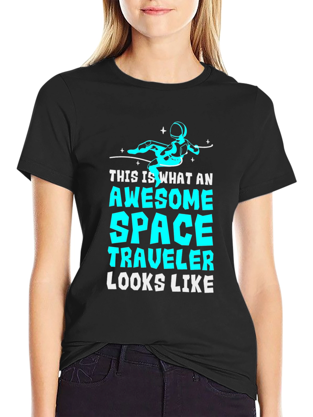 Awesome Space Traveler Graphic T-Shirt
